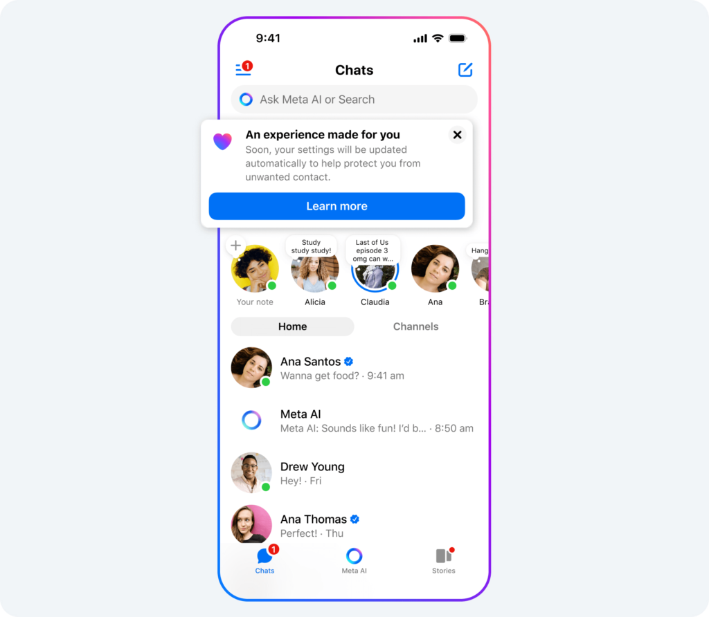 Meta розширює обмеження для підлітків в інстаграмі і впроваджує їх у фейсбуці та месенджері