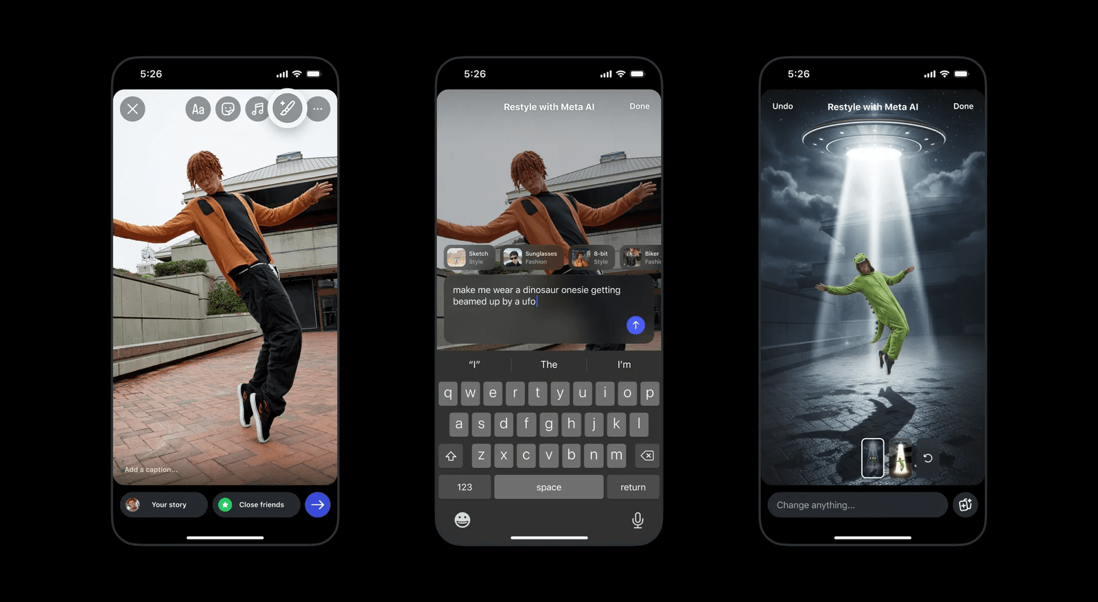 Інстаграм додає нові ШІ-інструменти редагування для сториз