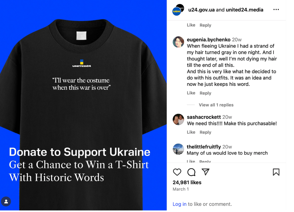 Як футболка з цитатою Президента принесла Україні нагороду Effie Europe 2025